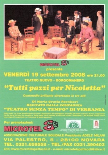 LOCANDINA TUTTI PAZZI PER NICOLETTA BORGO